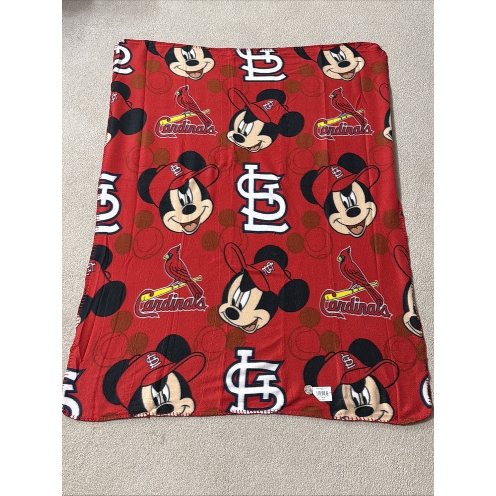 Brand New‎ St. Louis Cardinals MLB Disney Mickey Mouse Baseball Bleacher Blanket